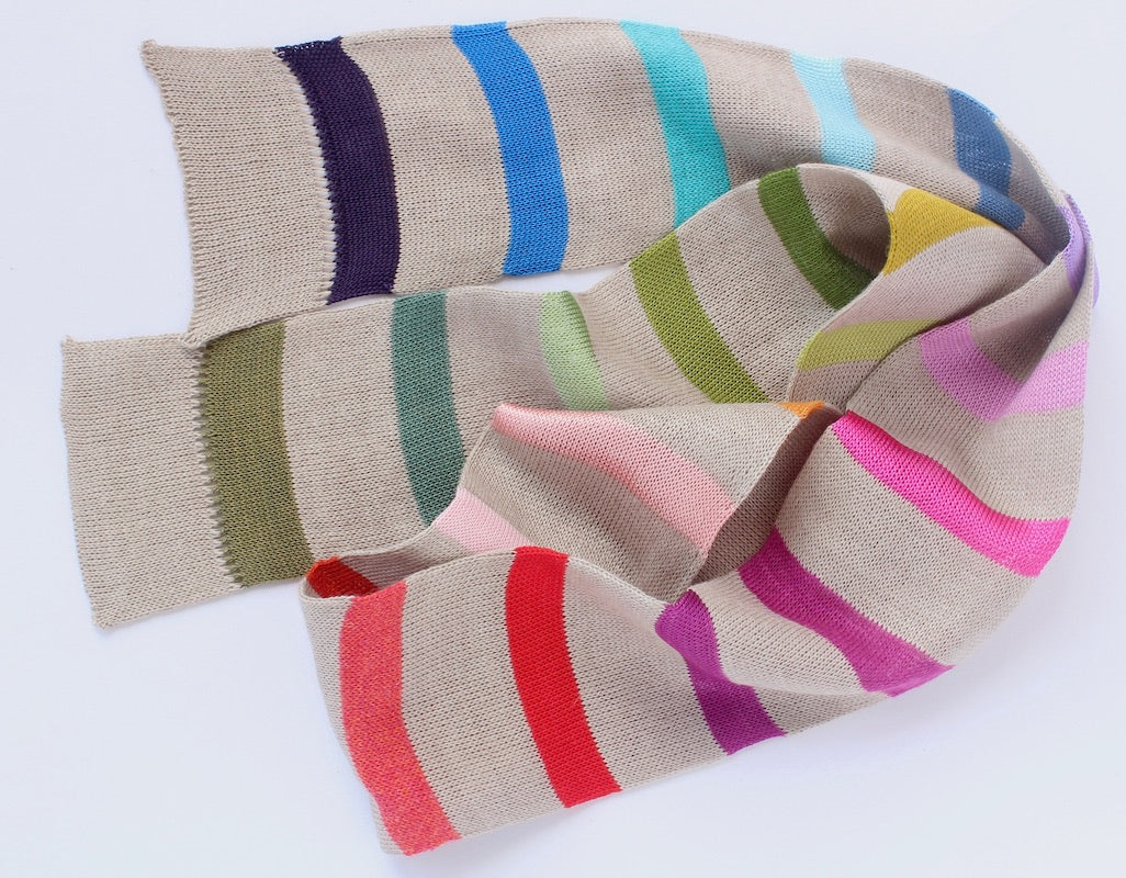 Natural Rainbow Summer Scarf