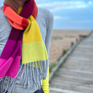 Ochre Rainbow After The Storm Scarf