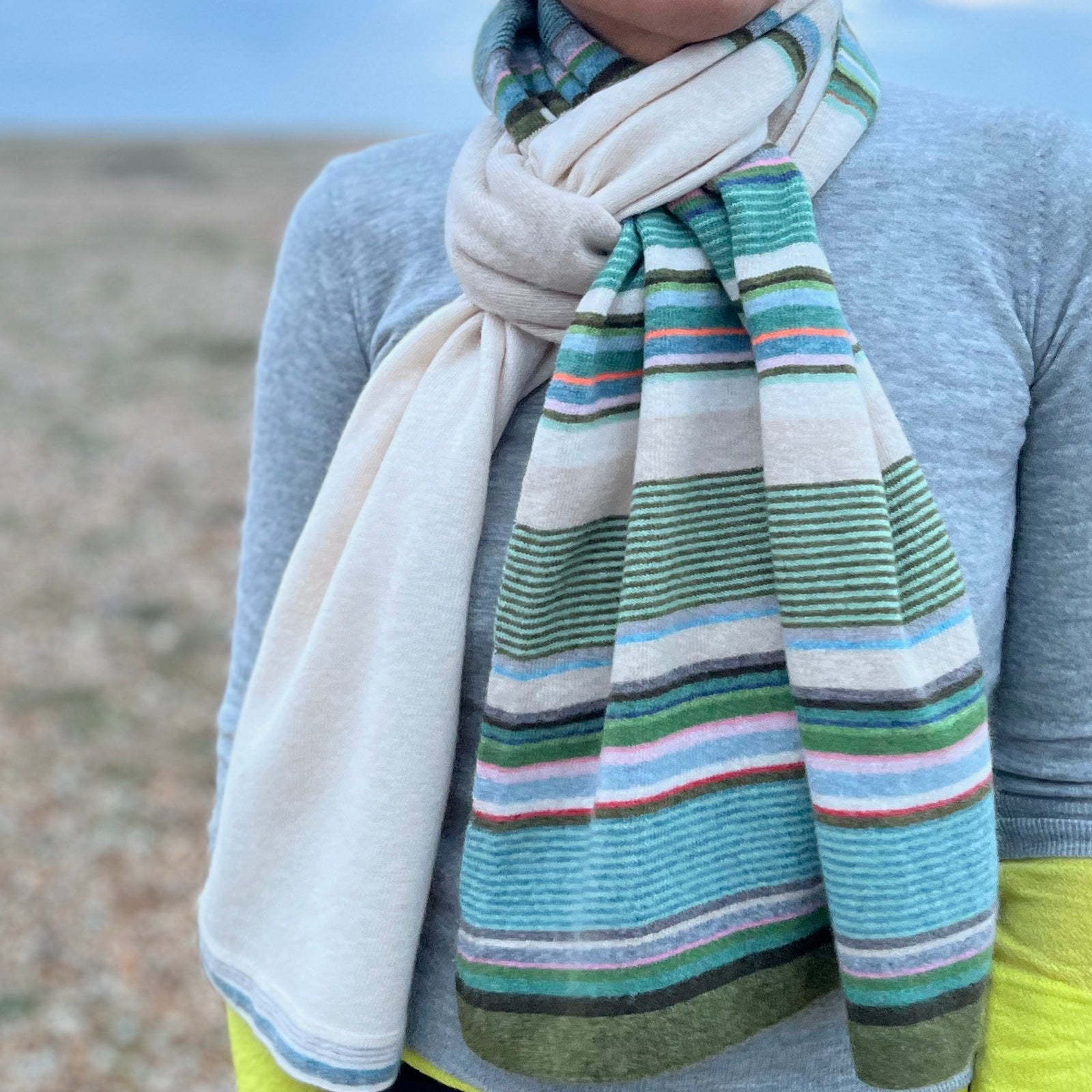 Island Ghost Wide Scarf