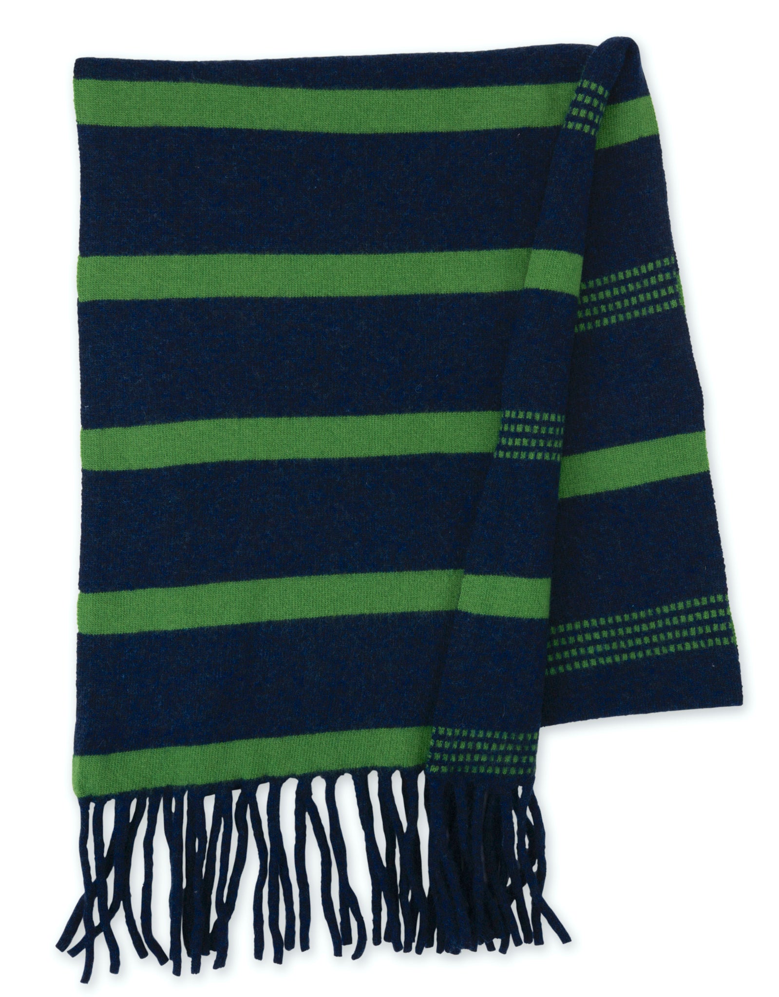 Navy & Kelly Green Scarf