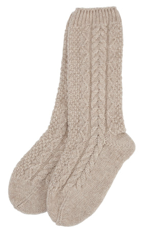 Biscuit Cashmere Bed Sock